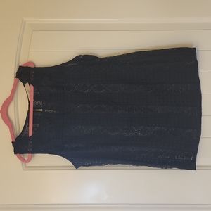 NWOT Ann Taylor Loft Black Lace Tank